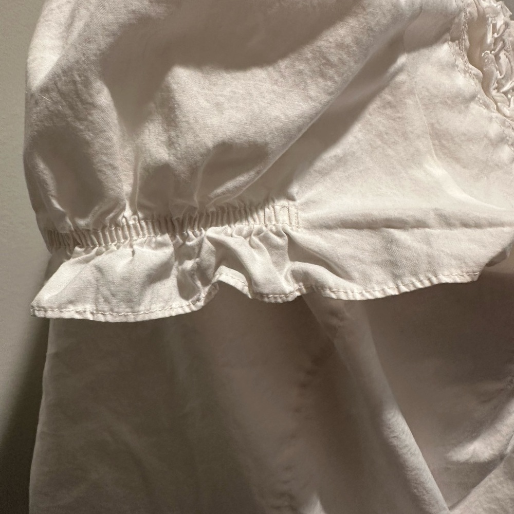 GAP White Ruffled Blouse - Picture 3 of 5